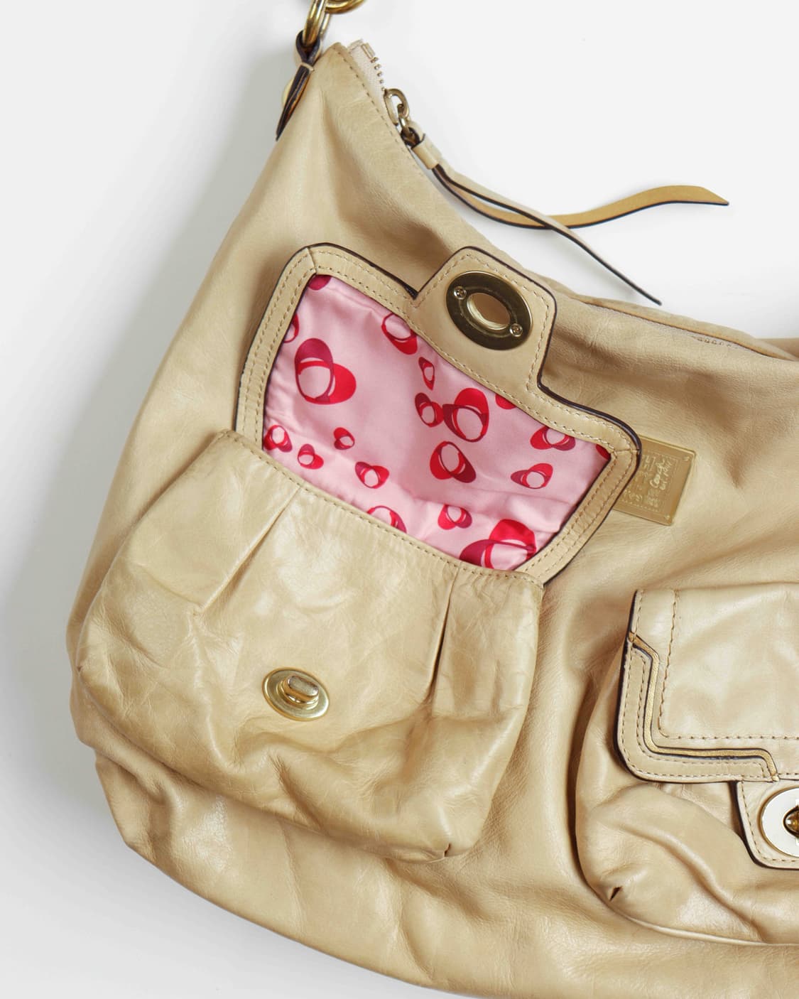 [COACH] 크림베이지 레더 숄더백 상품이미지8