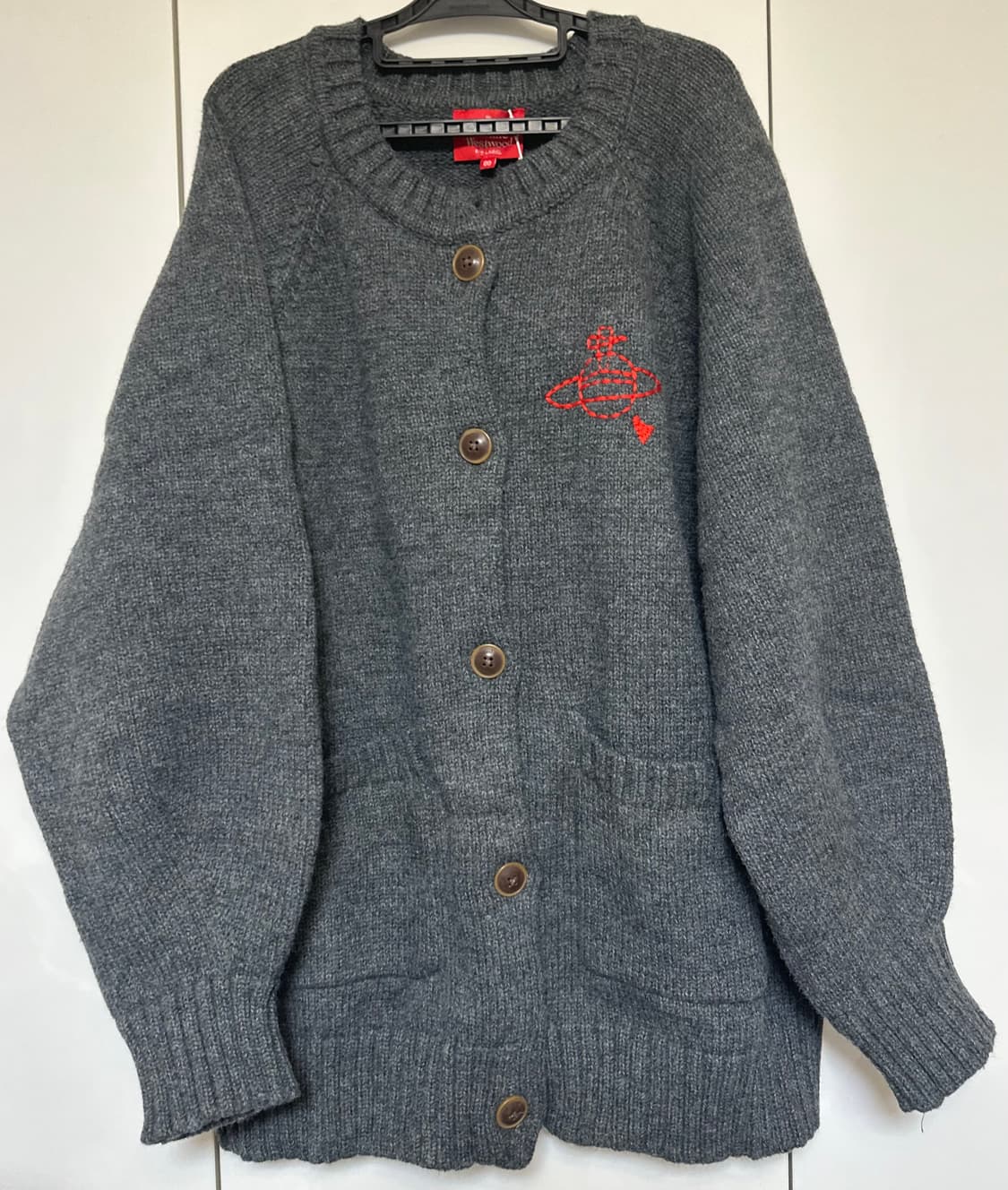 비비안웨스트우드일본판레드라벨 울 가디건&목도리세트남여공용 정품 상품이미지3