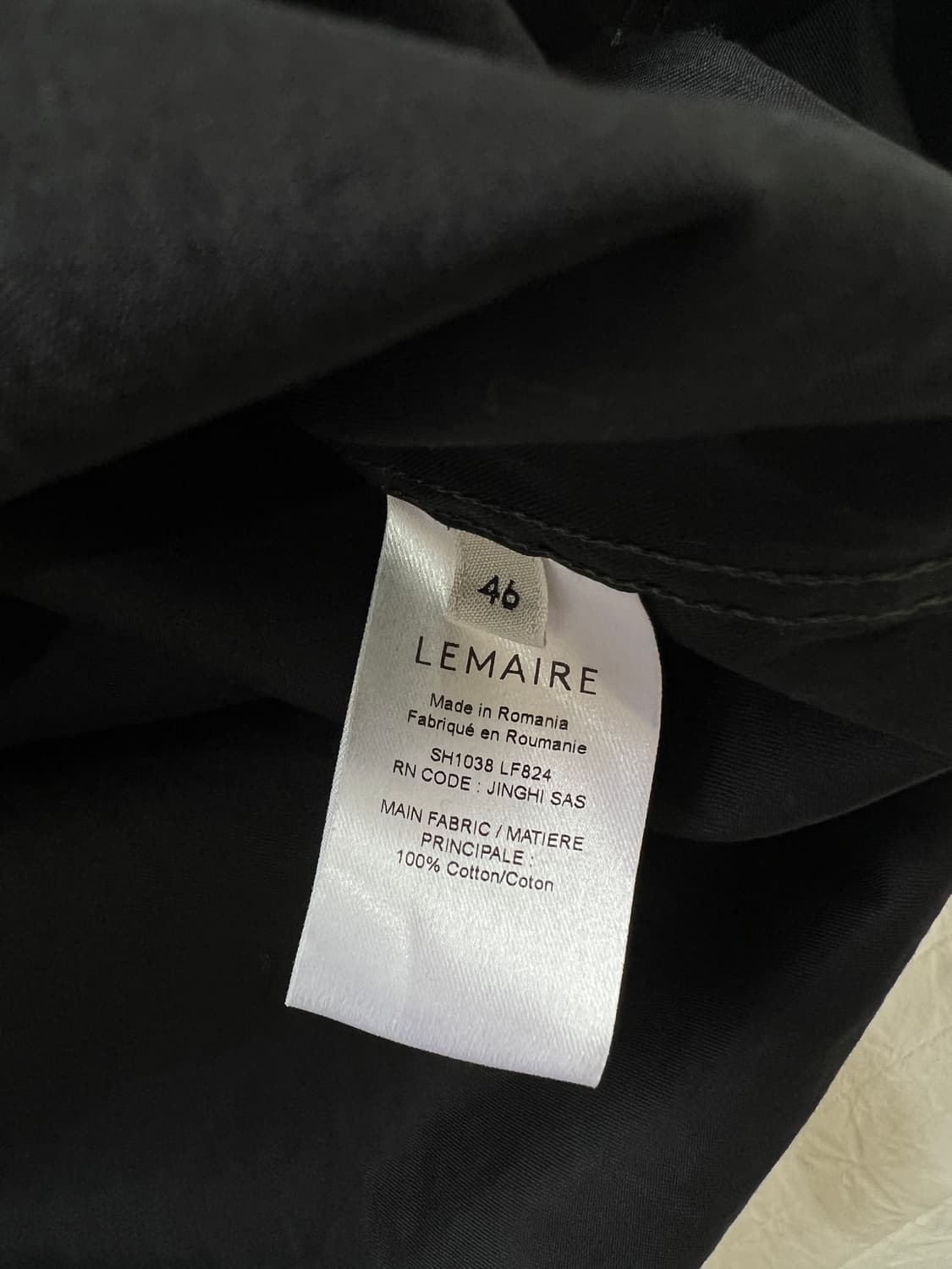 [르메르] 웨스턴셔츠/46사이즈/블랙 상품이미지5