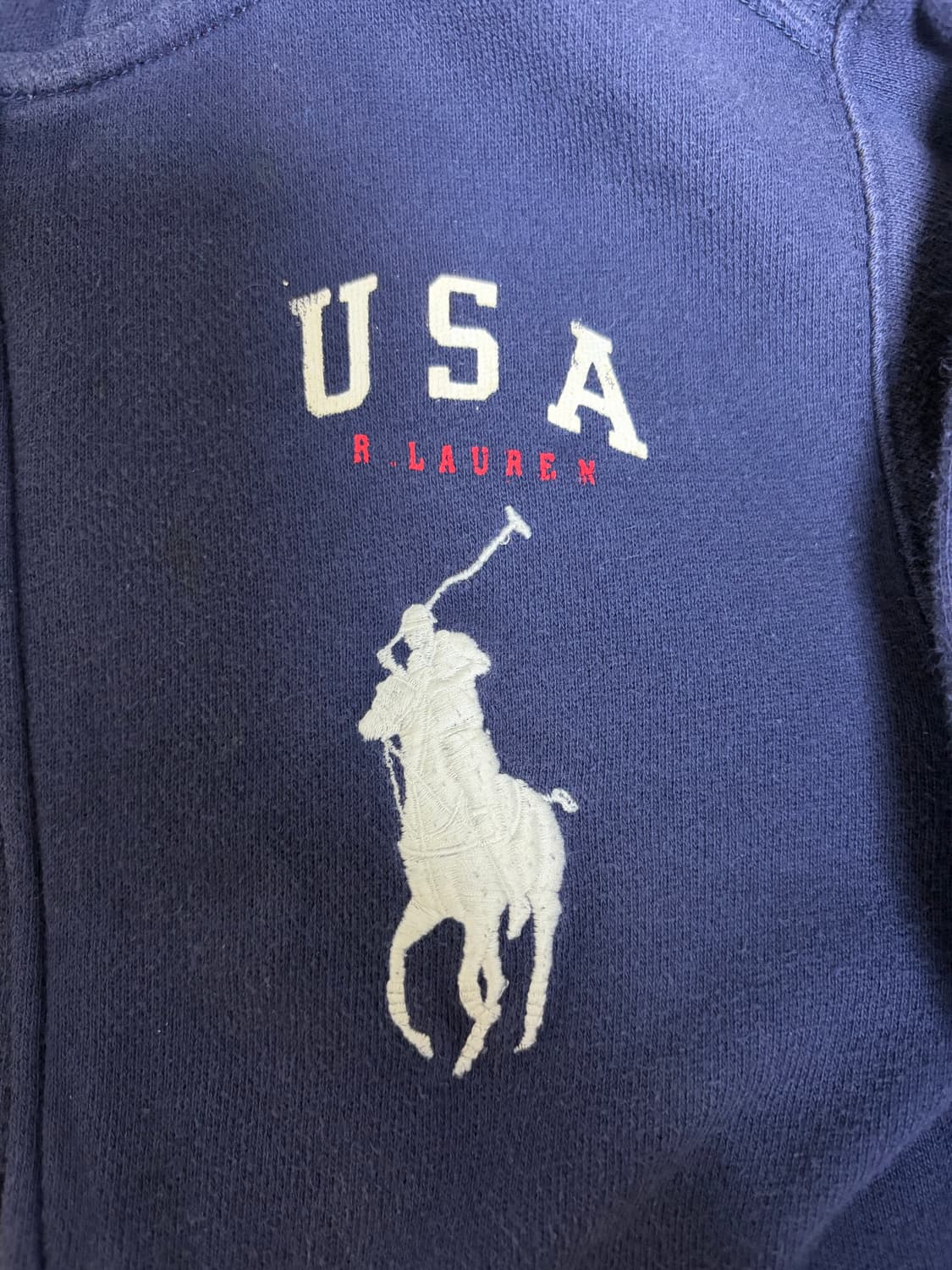 폴로 빅포니 후드집업 네이비 상품이미지4