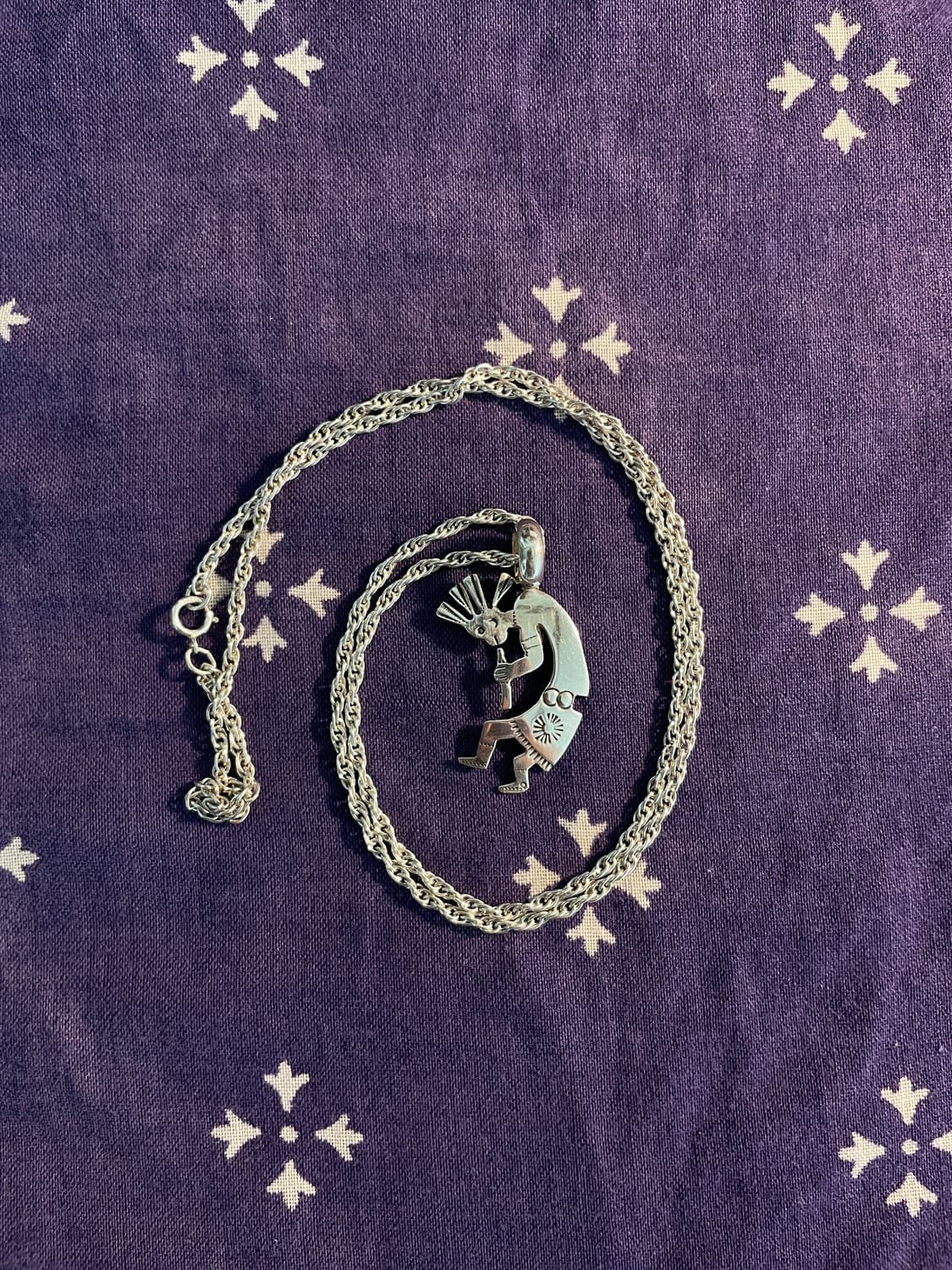 Vintage 925 Silver Kokopelli Necklace 상품이미지2