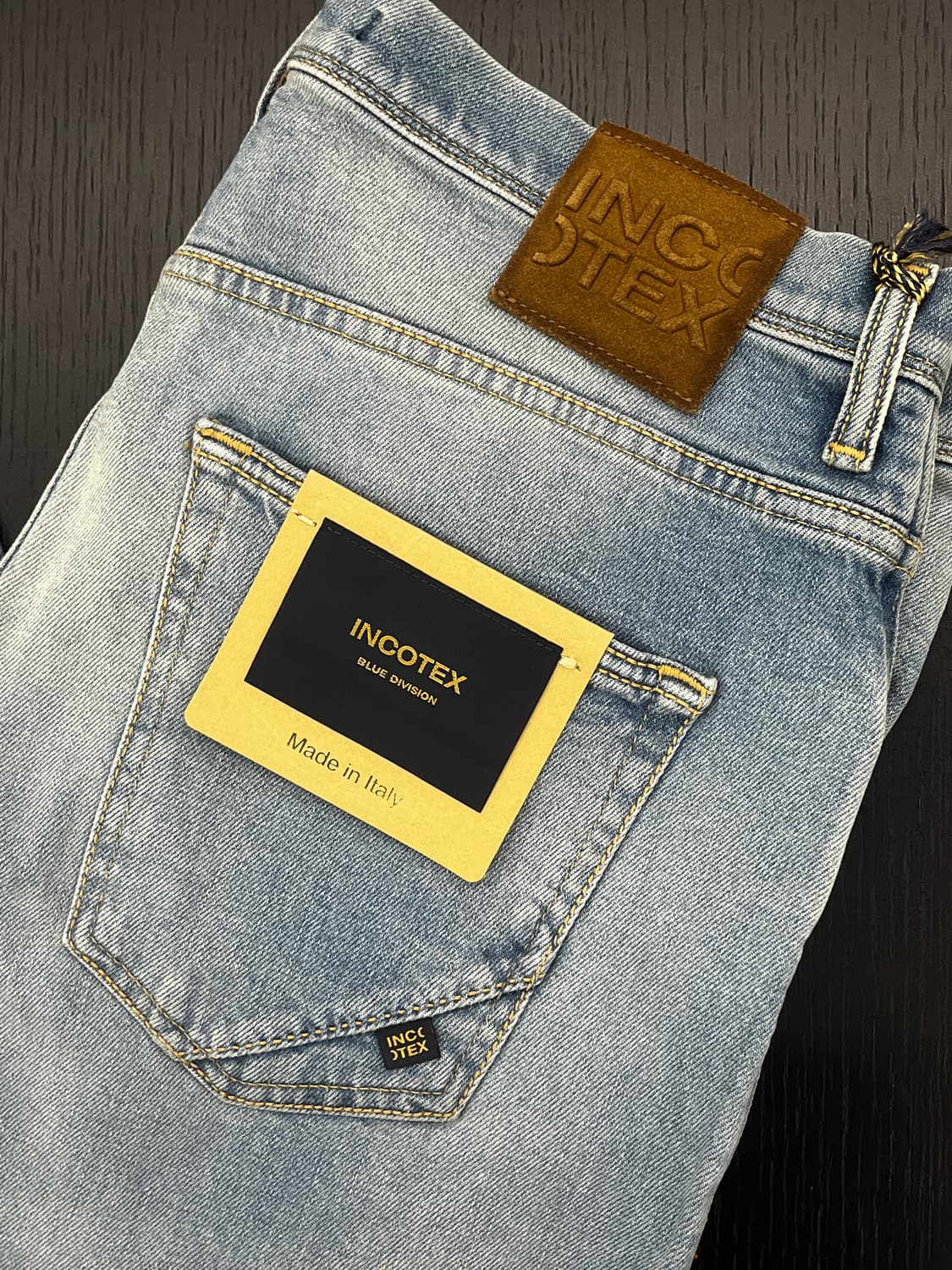 인코텍스 INCOTEX 테이퍼드 데님 33사이즈 (새상품) 상품이미지2