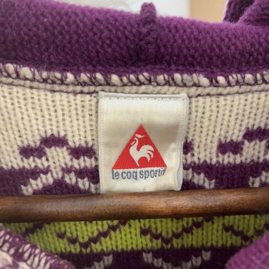 르꼬끄 희귀 Y2K 노르딕 코위찬 털 후드집업 가디건 90 C07589 상품이미지5