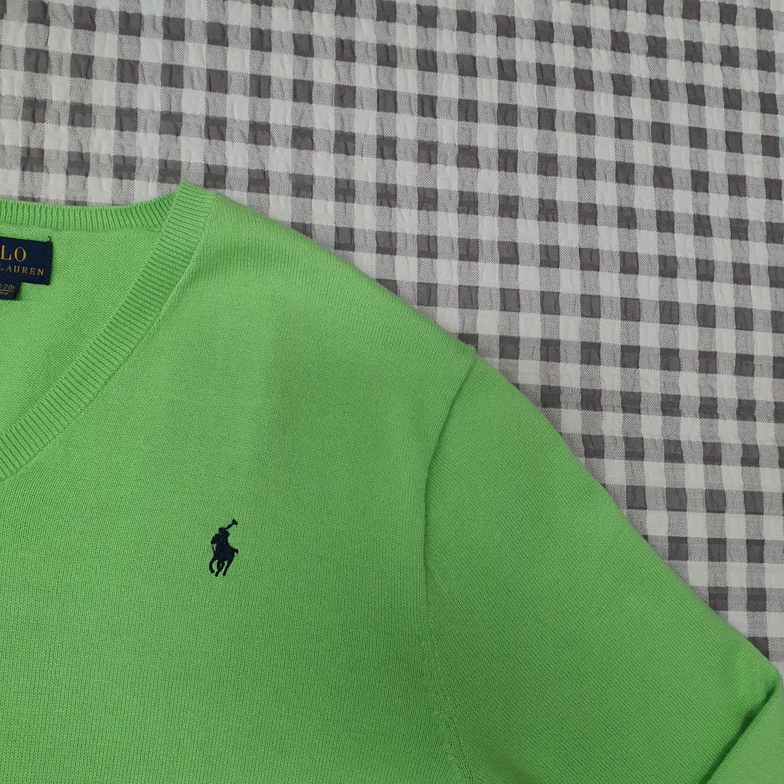 폴로 랄프로렌 브이넥 면니트 남자95 상품이미지3