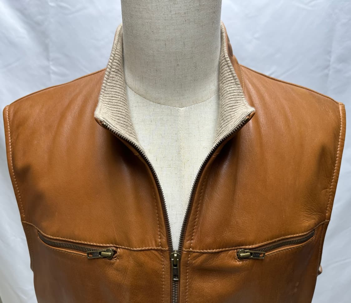 브루넬로 쿠치넬리 카우 레더 캐시미어 베스트 XL(105~110) 판매 상품이미지2