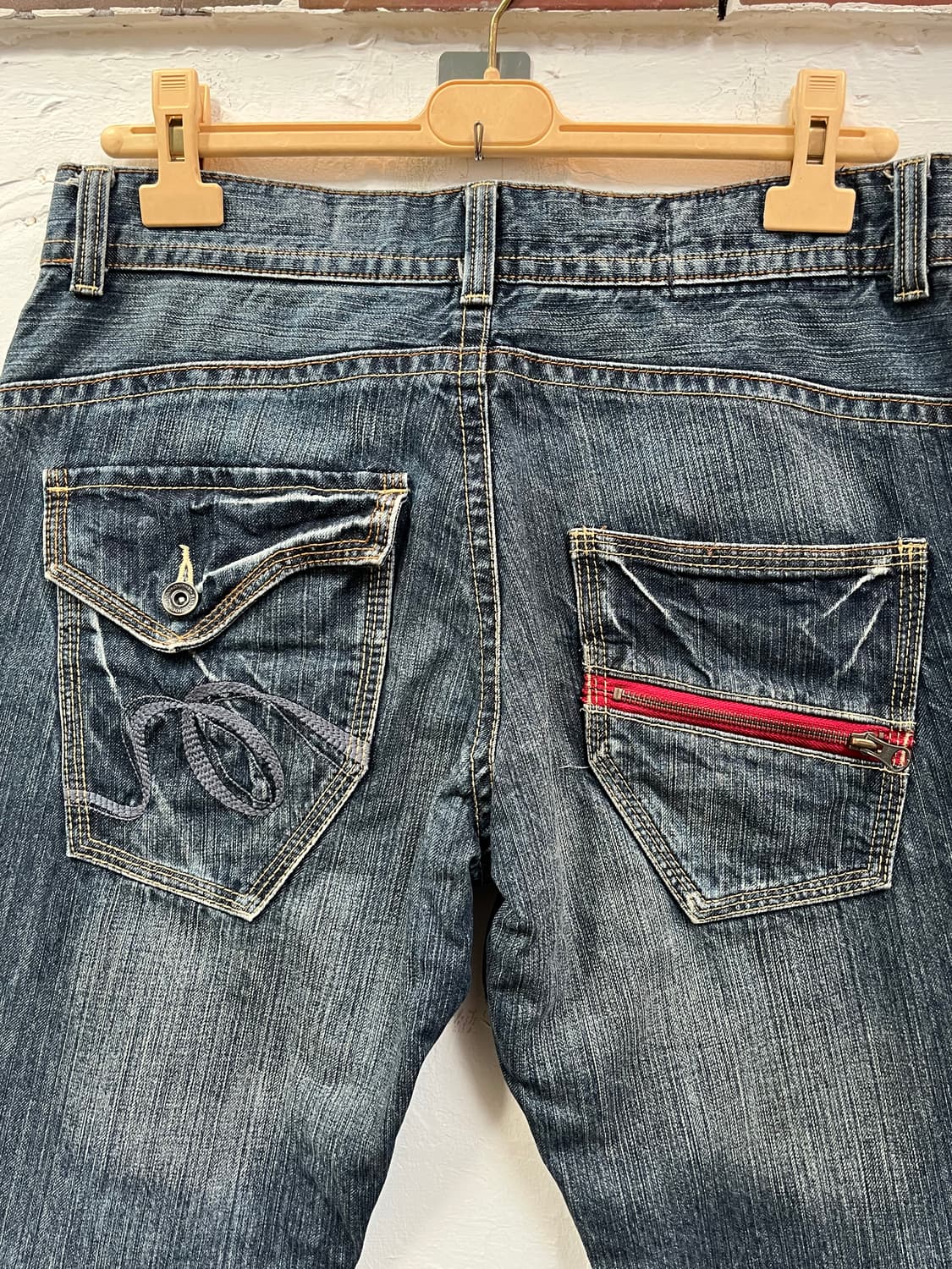 Rush Hour 빈티지 워싱 데님 팬츠 W32 상품이미지6