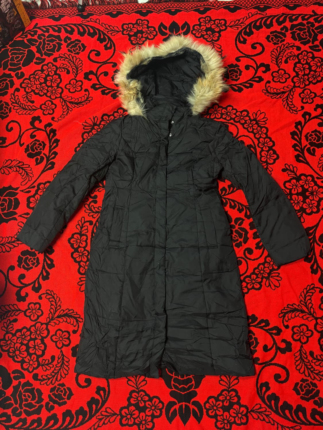 Vintage 00's Grunge Punk Fur hood coat 상품이미지1