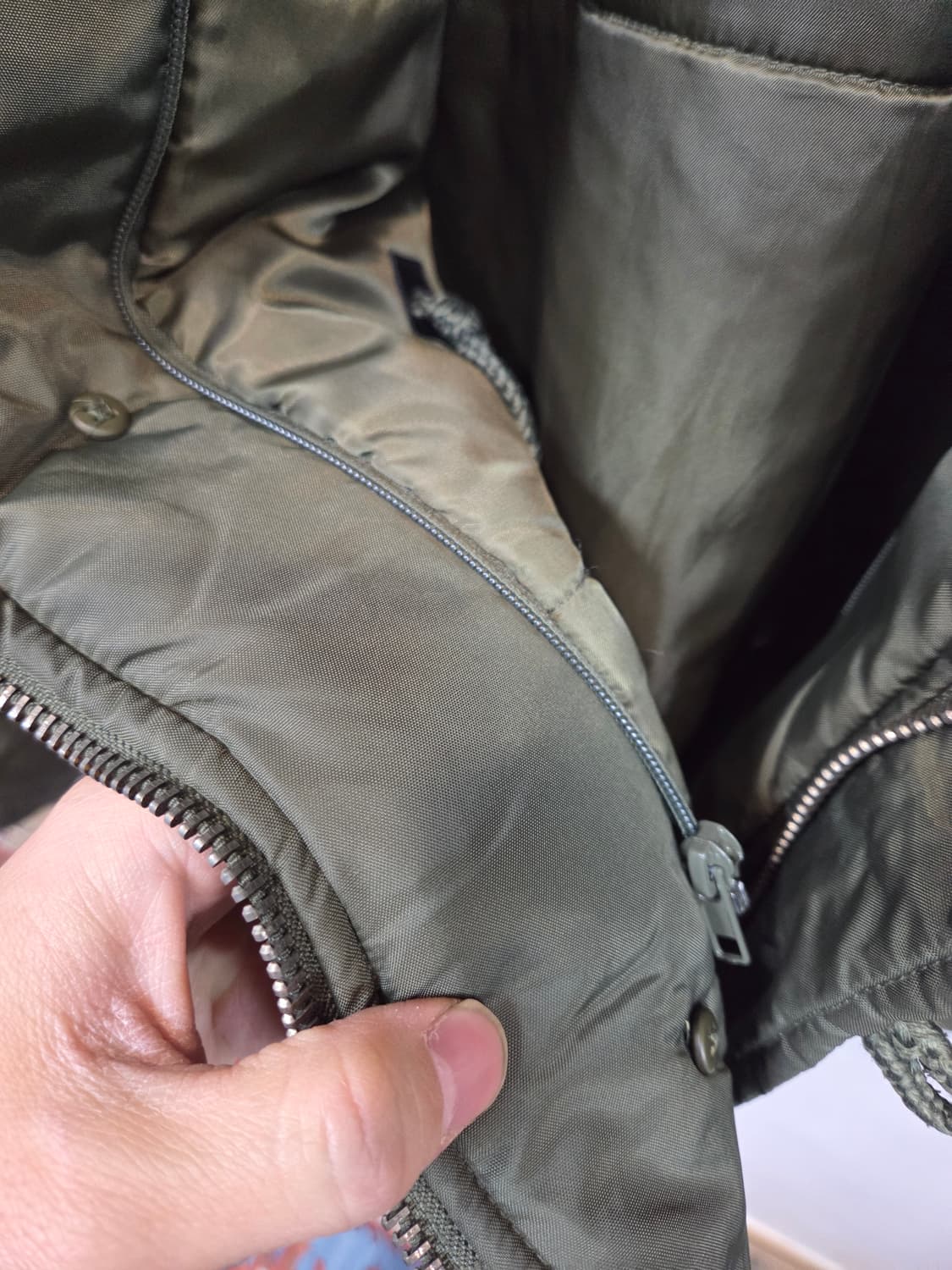 X tonz 인더스트리즈 밀리터리 야상 패딩자켓 L 상품이미지9