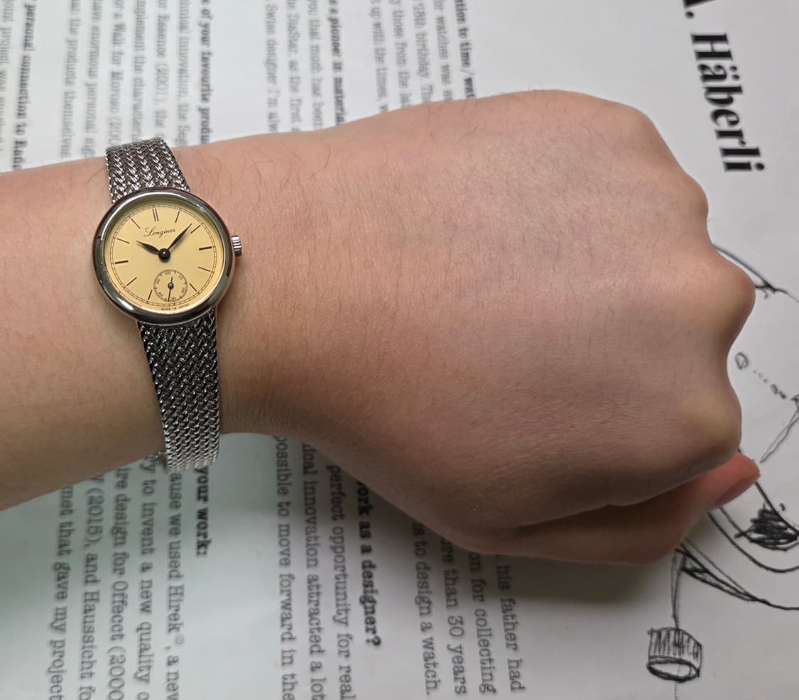 레어] 빈티지 론진 독립초침 샴골판 수동 메커니컬 여성용 브레이슬릿 ve 상품이미지9