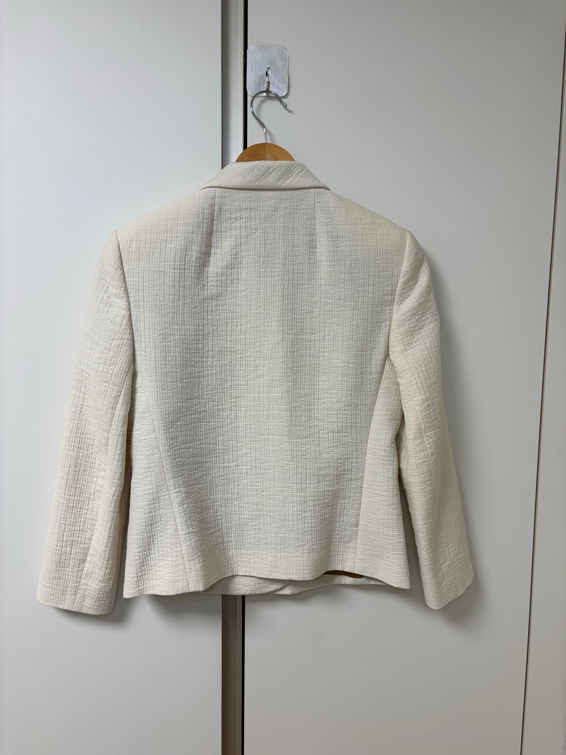 폴스미스 블랙라벨 여성 riri지퍼 더블패턴 자켓38/55/아이보리상아색 상품이미지3