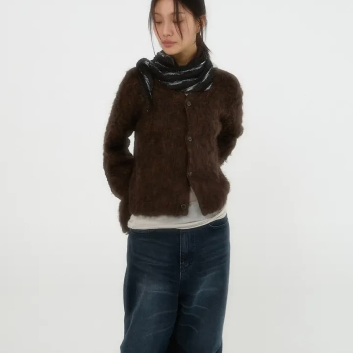 베르크서울 BLENDING FUR CARDIGAN 상품이미지1