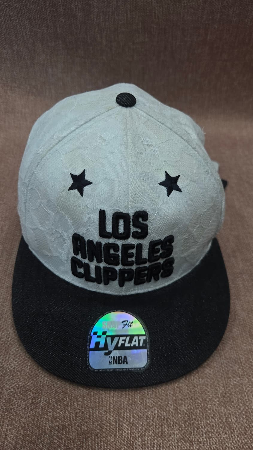 [새상품/태그포함] NBA LA 클리퍼스 레이스 자수 스냅백 (화이트/블 상품이미지1