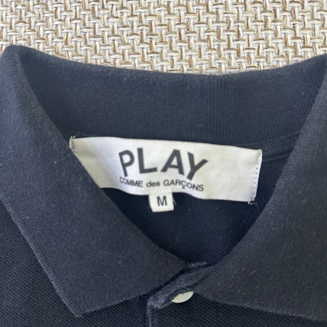 M 꼼데가르송 블랙 폴로 셔츠 0413D 상품이미지2