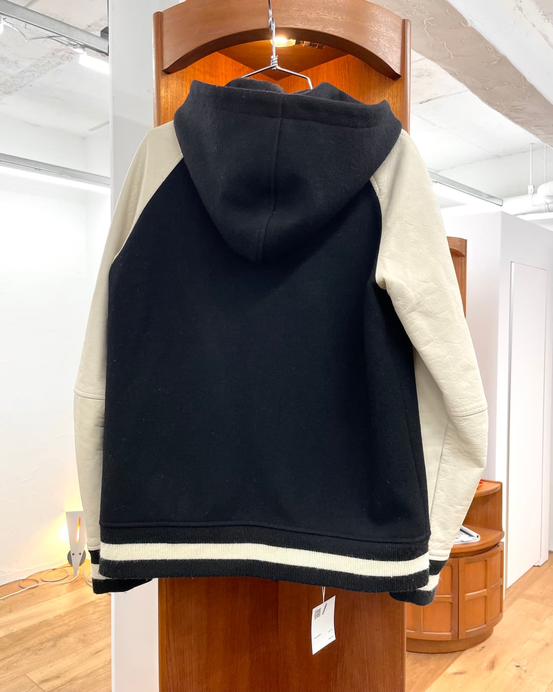 [46] Pledge 레더 울 후드 바시티 자켓 상품이미지6