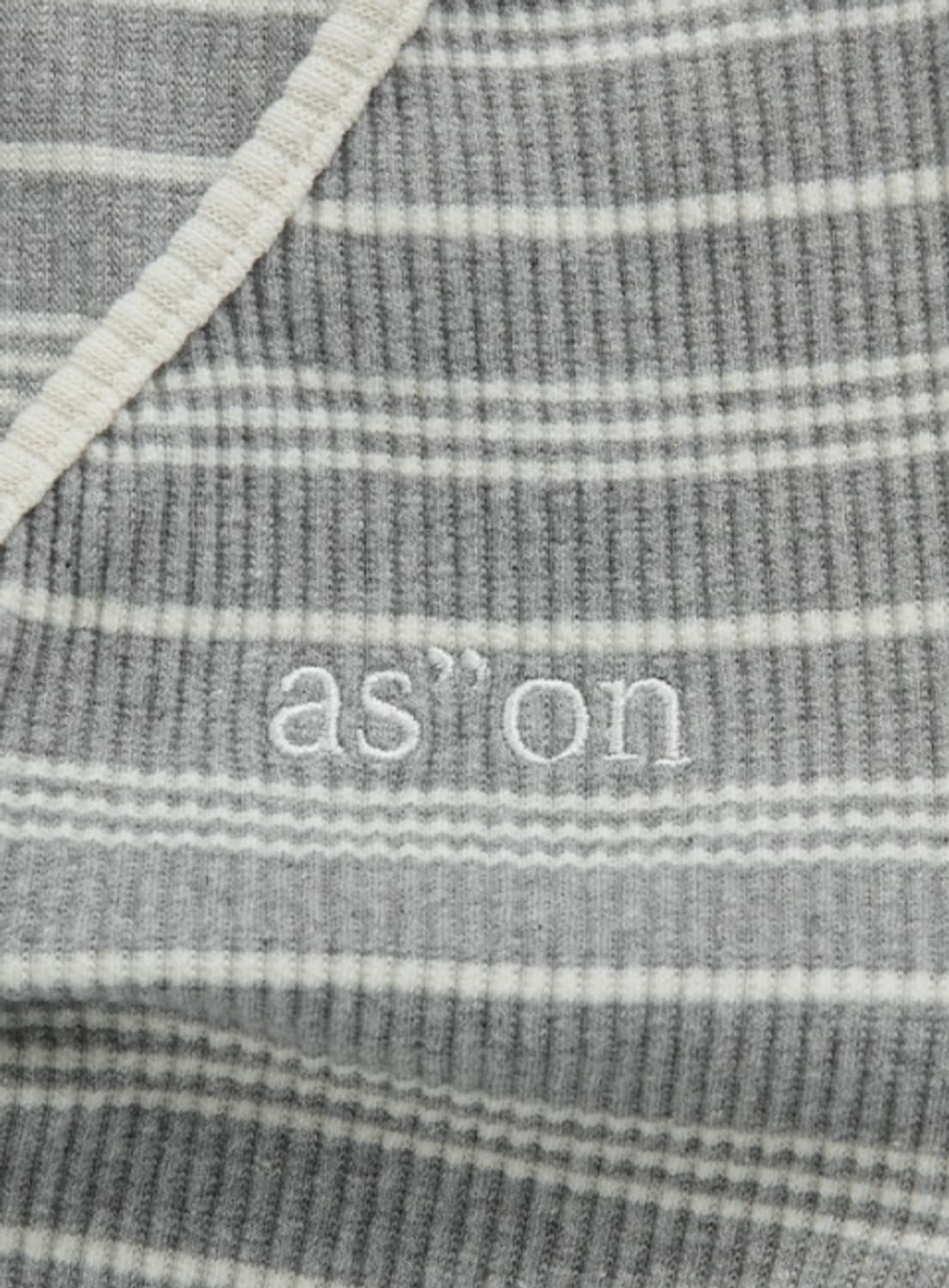 BUMBLE STRIPE SHIRRING TEE / GRAY 상품이미지3