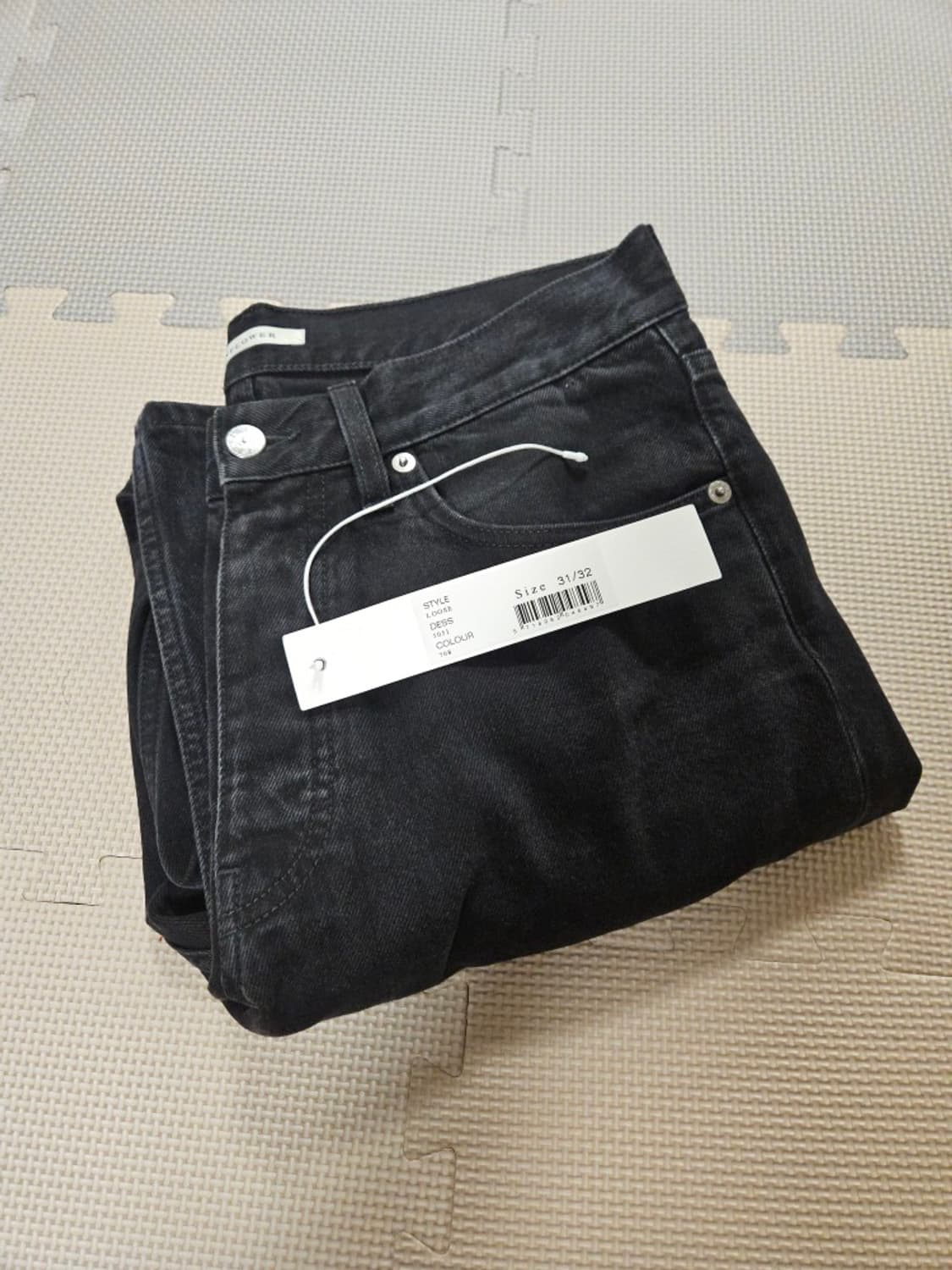 썬플라워 루즈 데님 31/32 워시드블랙 상품이미지1