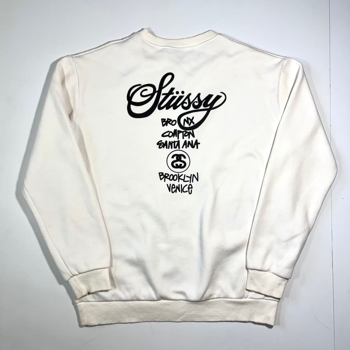 스투시 화이트 맨투맨 XL 상품이미지2