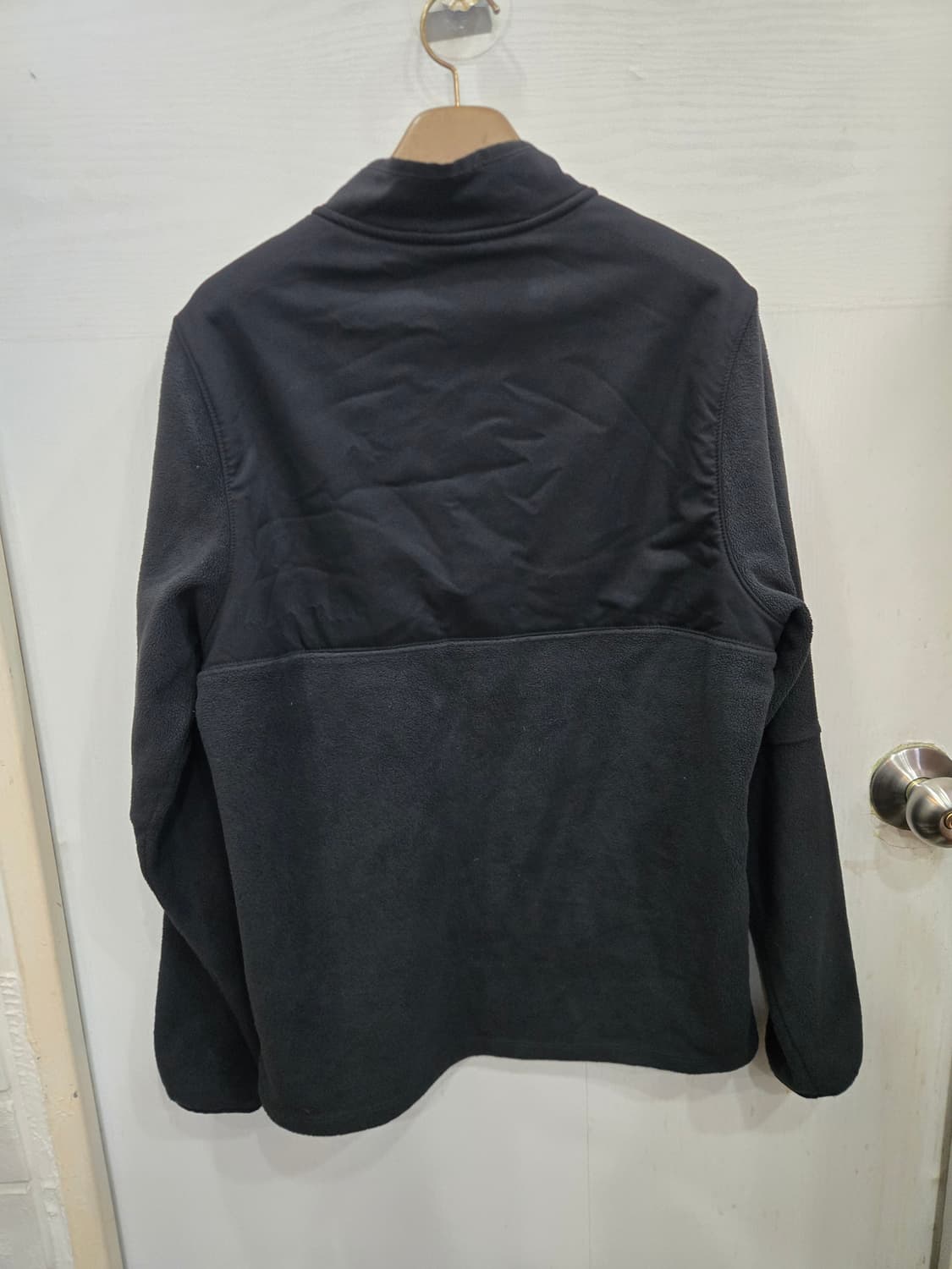 95,M)) NIKE 나잉키 기모 반집업 긴팔티셔츠! 올블랙 & 화이트 상품이미지3