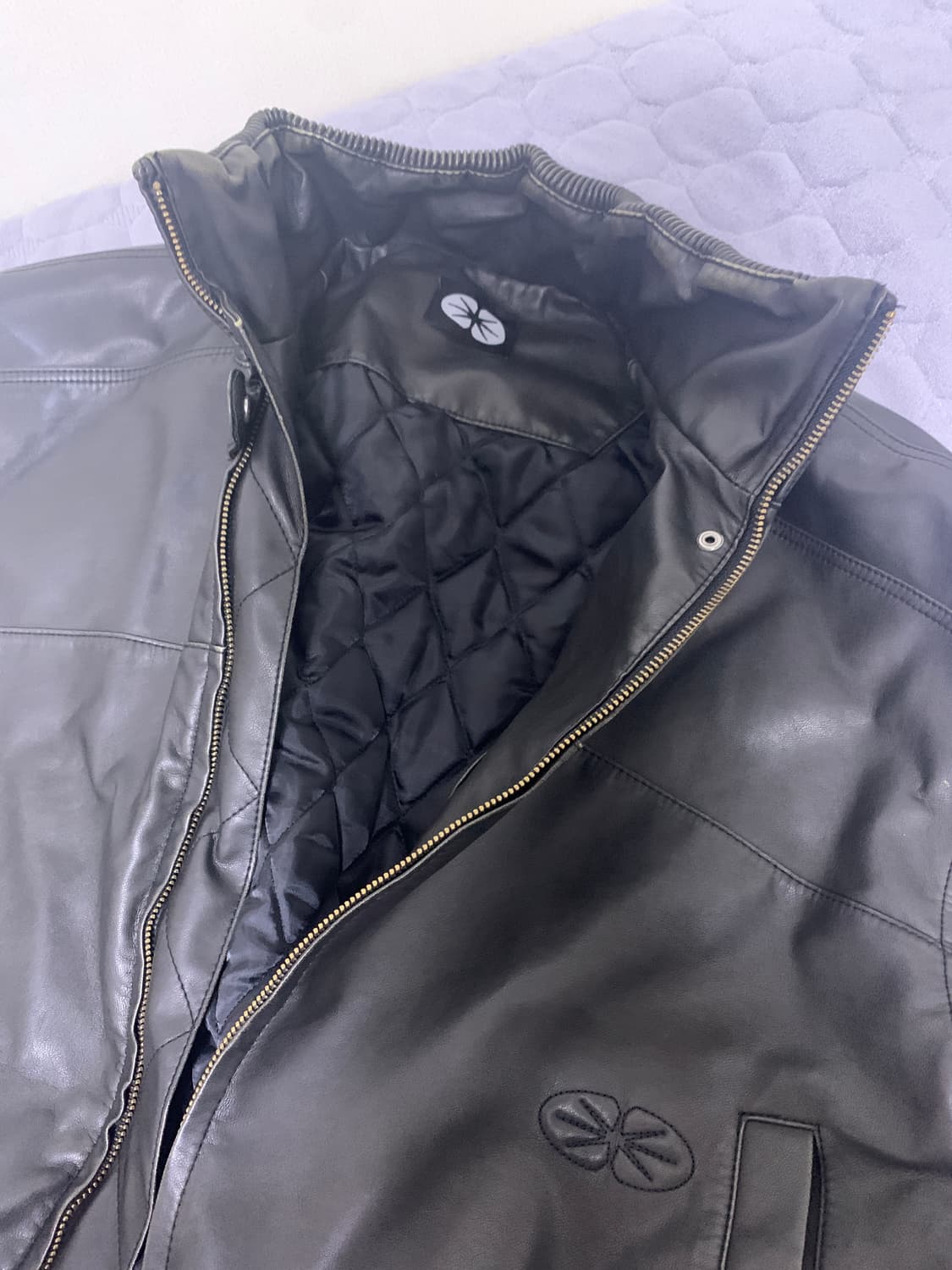 ERTR 레더 바이커 자켓 상품이미지4