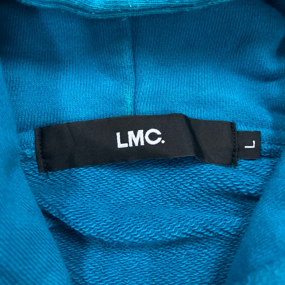 LMC 블루 컬러 센터 로고 후드티 상품이미지4