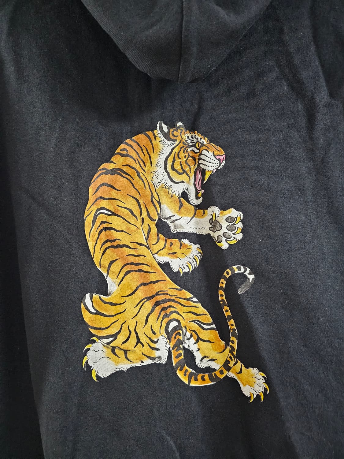 [2XL / XXL]새상품 와코마리아 x 팀 레히 타이거 후드 블랙 상품이미지7