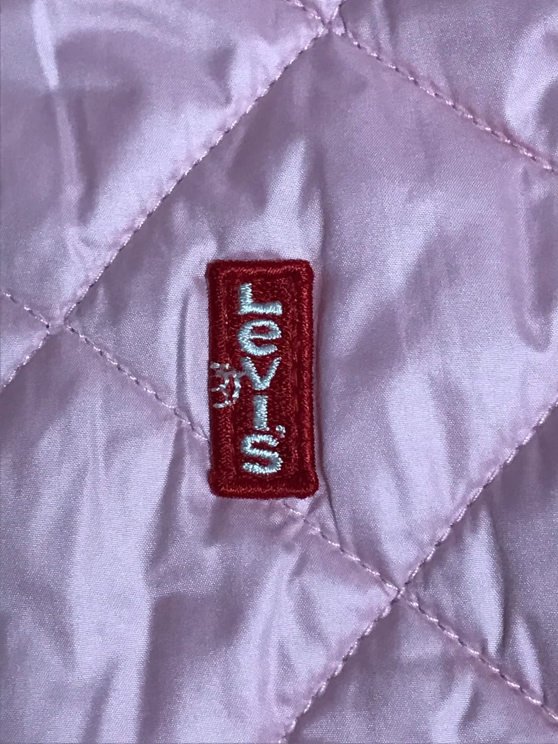 리바이스 퀄팅 자켓 패딩 핑크 상품이미지3