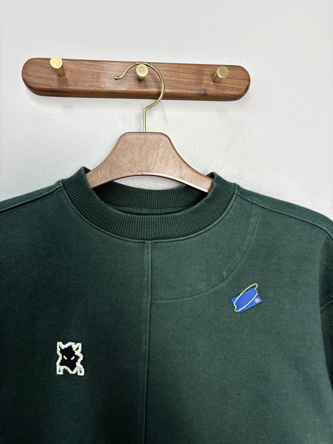 아더에러 다크그린 멀티 패치로고 베이더 스웻셔츠 A3701 상품이미지3