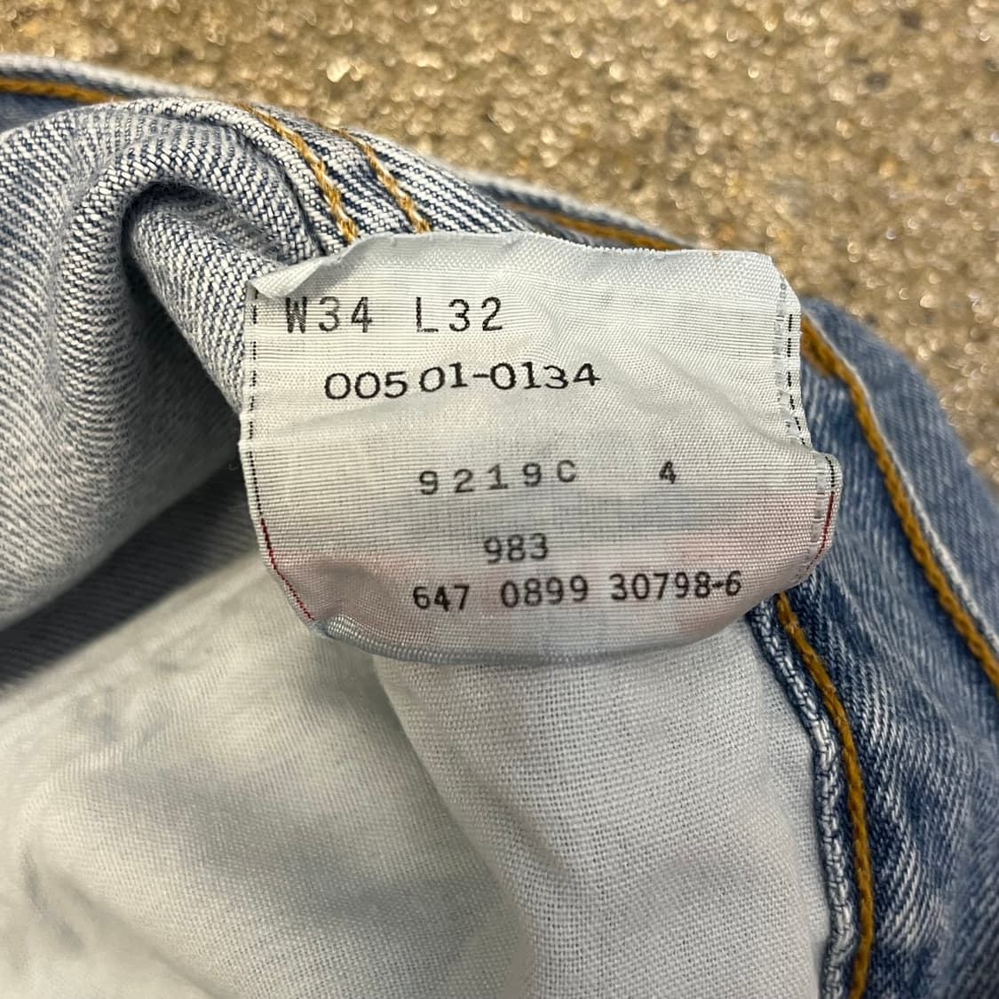 미국 빈티지 리바이스 청바지 연청 데님 팬츠 상품이미지6