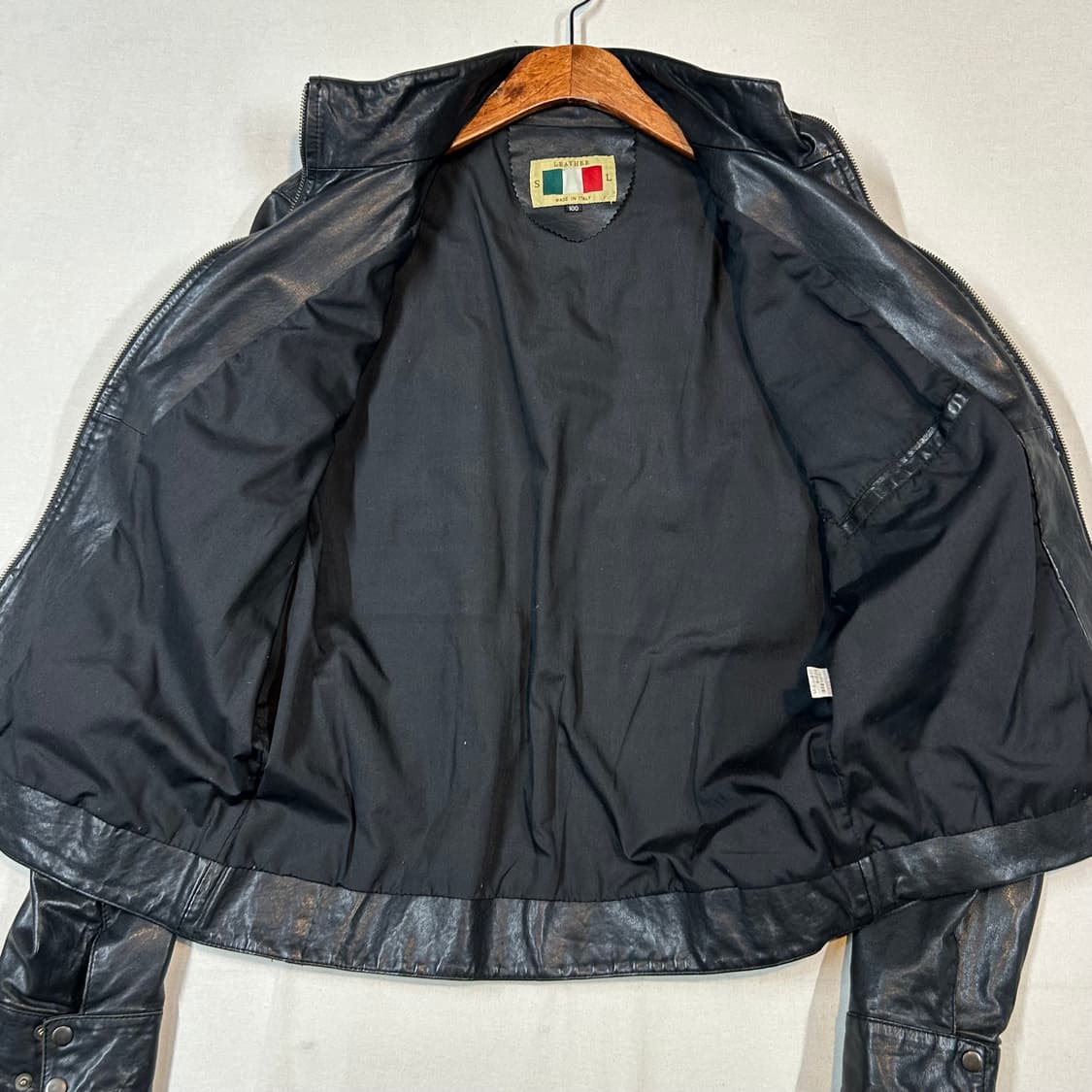 L) 빈티지 멀티 포켓 램스킨 레더 양가죽 자켓 2way 집업 상품이미지6