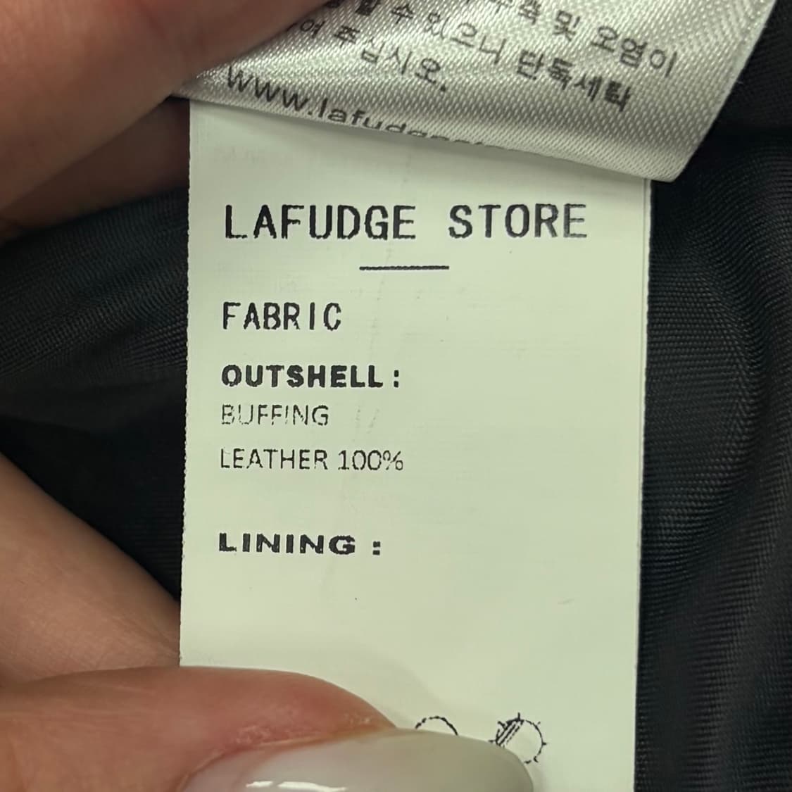 LAFUDGE STORE 라퍼지스토어 버핑 레더 블랙 자켓 L 상품이미지9