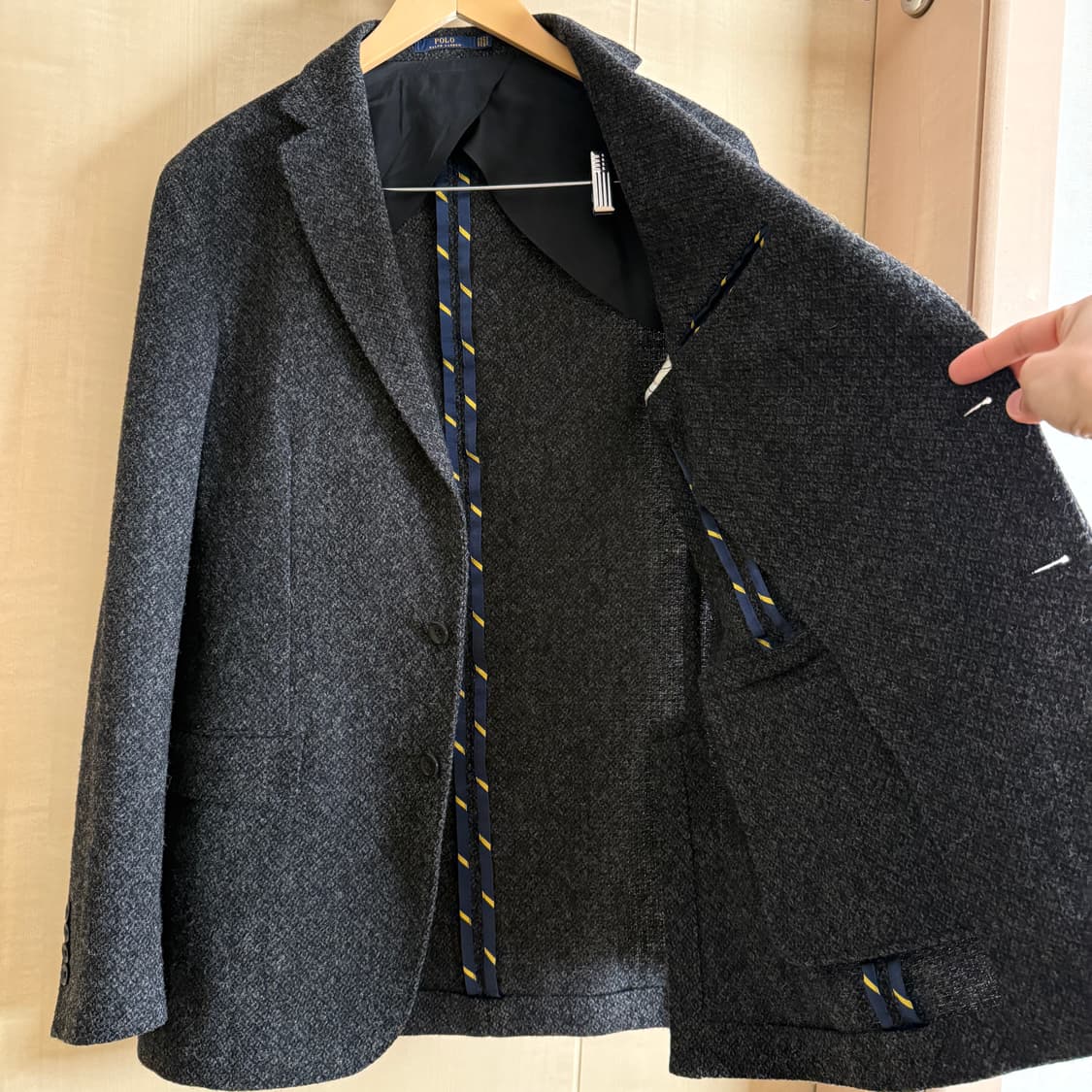 폴로 포르투갈 메이드 울 블레이저 40L (100) 상품이미지3