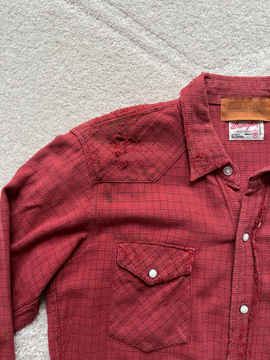 랭글러 x 프리덤 씽즈 엠브로이더드 웨스턴 셔츠 (95-103) 상품이미지7