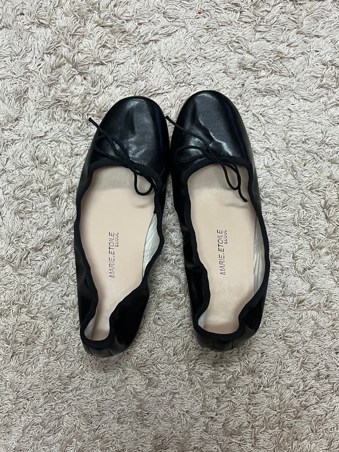 샵 페어리 light ribbon flat shoes black 245 상품이미지2