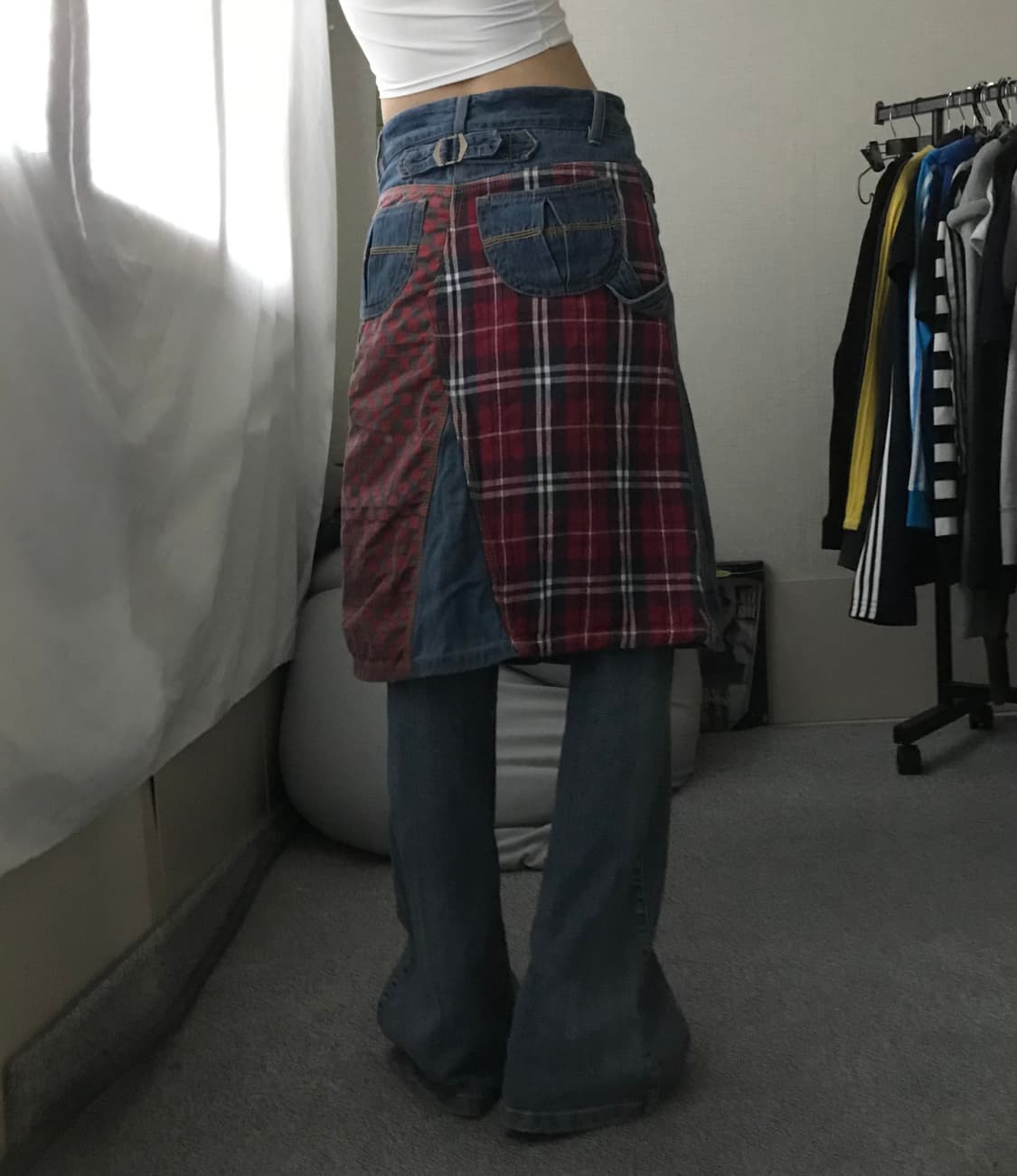 빈티지 백디테일 데님스커트 상품이미지3