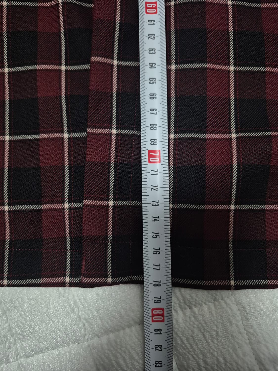 YSL 입생로랑 버건디 체크셔츠남성 100사이즈 상품이미지8