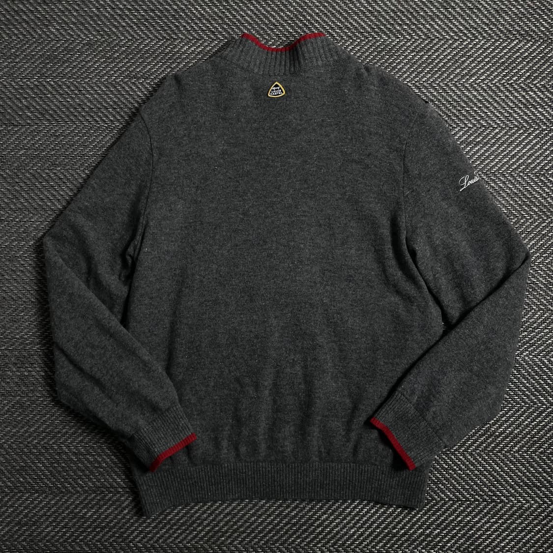 루이 까스텔 아가일 체크 패턴 니트 집업 y 4202 상품이미지7