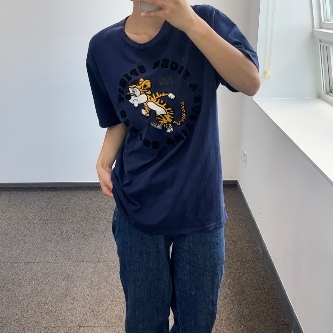 Onitsuka Tiger 오니츠카 타이거 그래픽 패치 네이비 반팔  상품이미지2