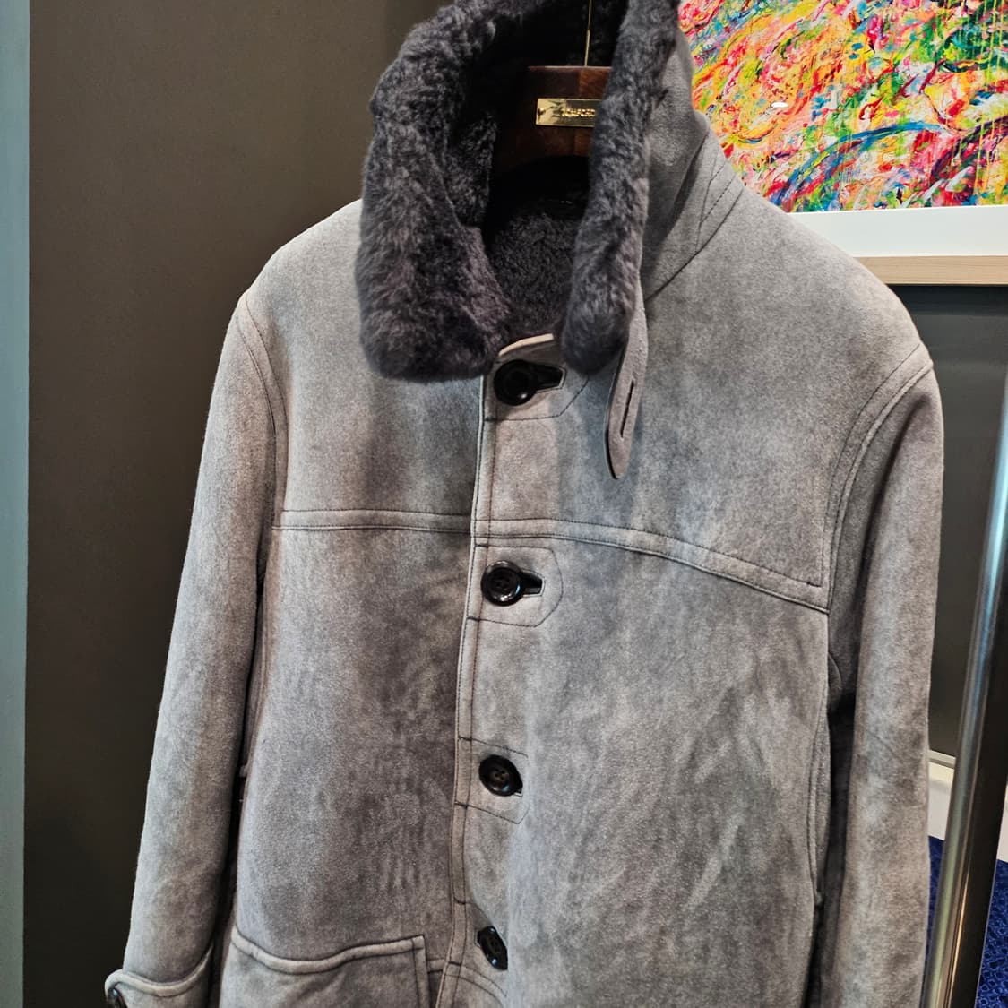 톰포드 캐시미어 스웨이드 풀 시어링 무스탕 자켓 상품이미지5