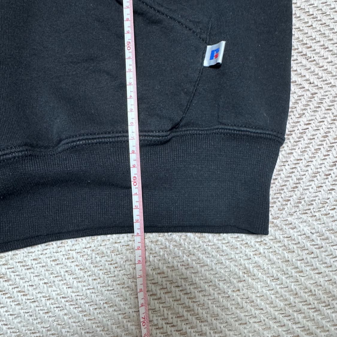 (M) 00s 빈티지 러셀 애슬레틱 블랙 후드 상품이미지6