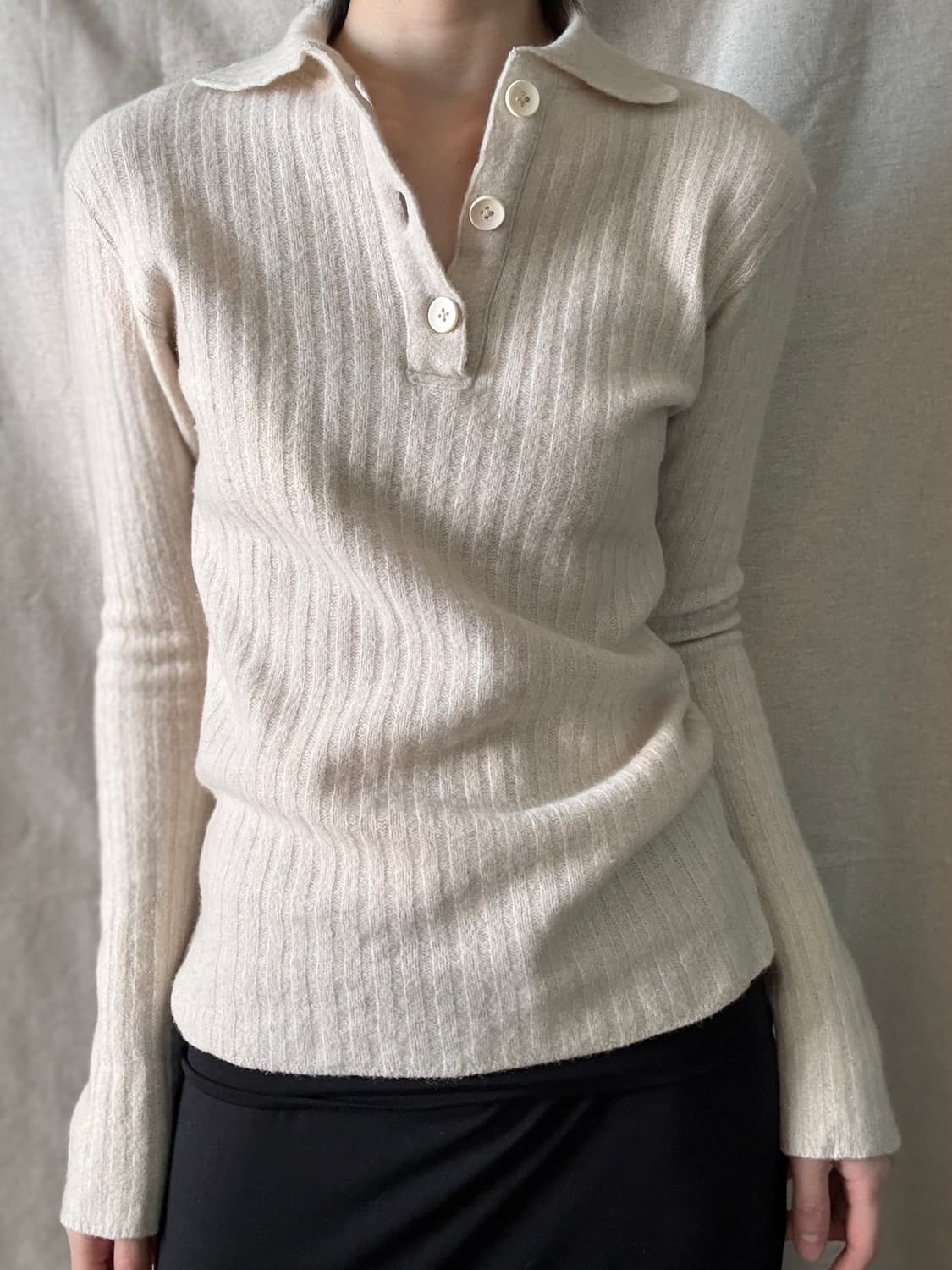 45RPM collar knit 상품이미지2