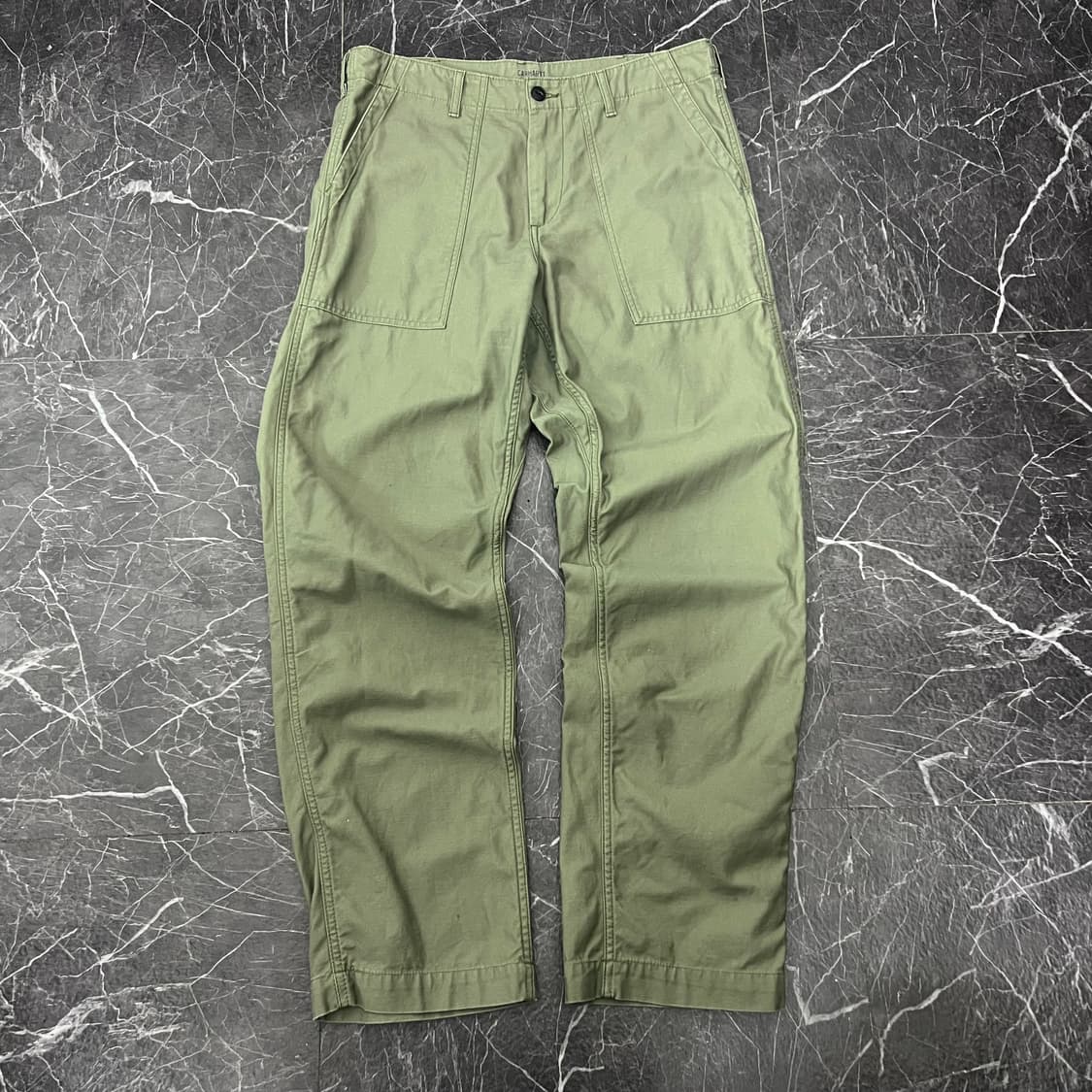 칼하트 WIP FATIQUE 워크 팬츠 카키 상품이미지4