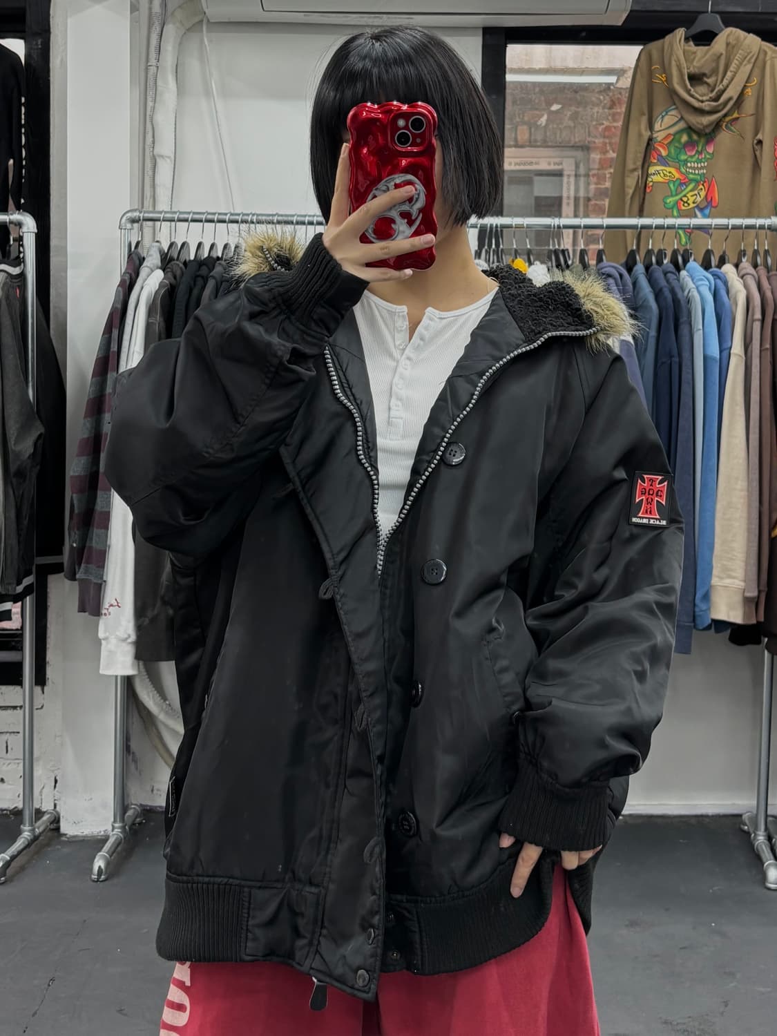 도그타운 오리엔탈 N2B 퍼 후드 자켓 상품이미지4