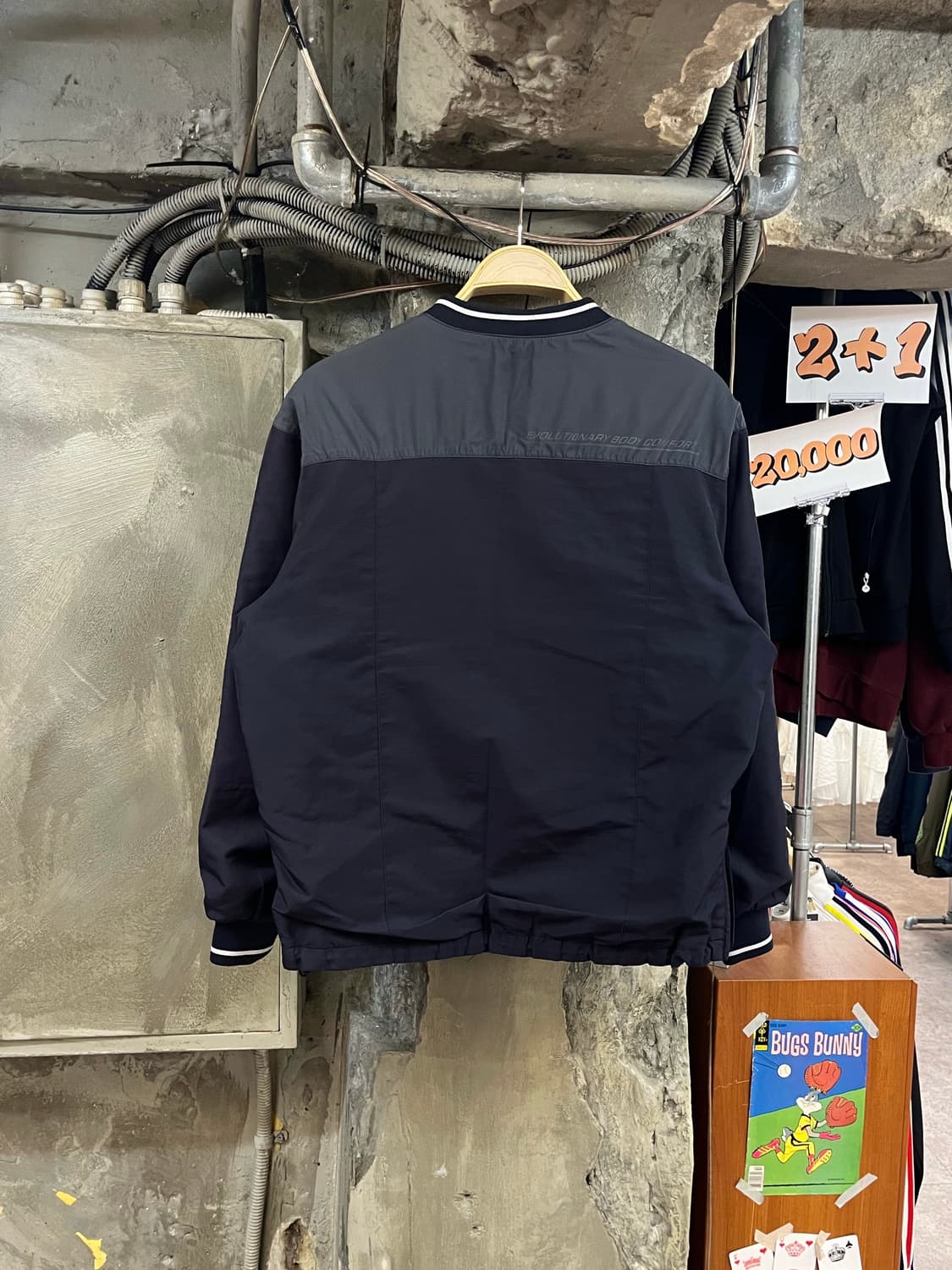 아식스 브이넥 웜업 네이비 95 #csz3648 상품이미지2