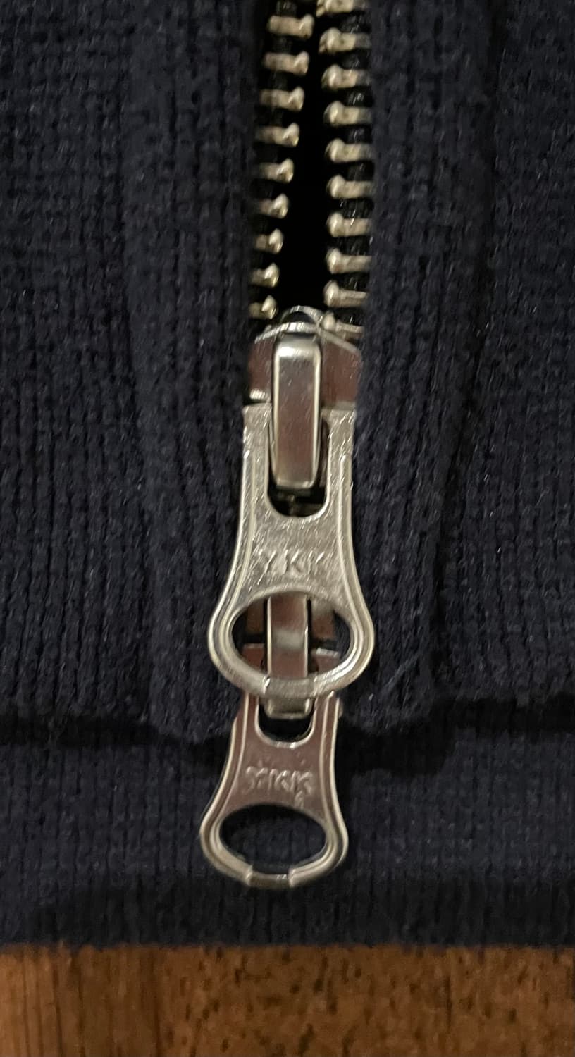 슬로우애시드 부클 스트라이프 후드집업 네이비 상품이미지3