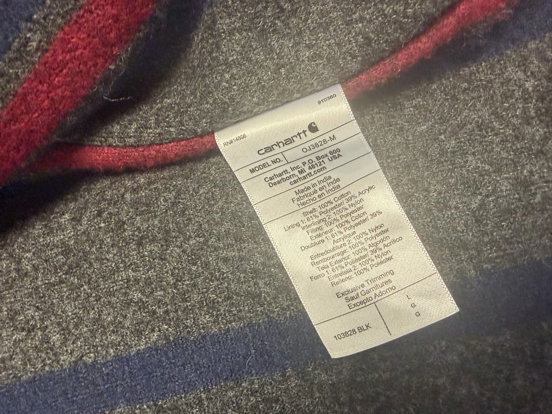 칼하트 103828 덕 디트로이트 자켓 라지 블랙 상품이미지3
