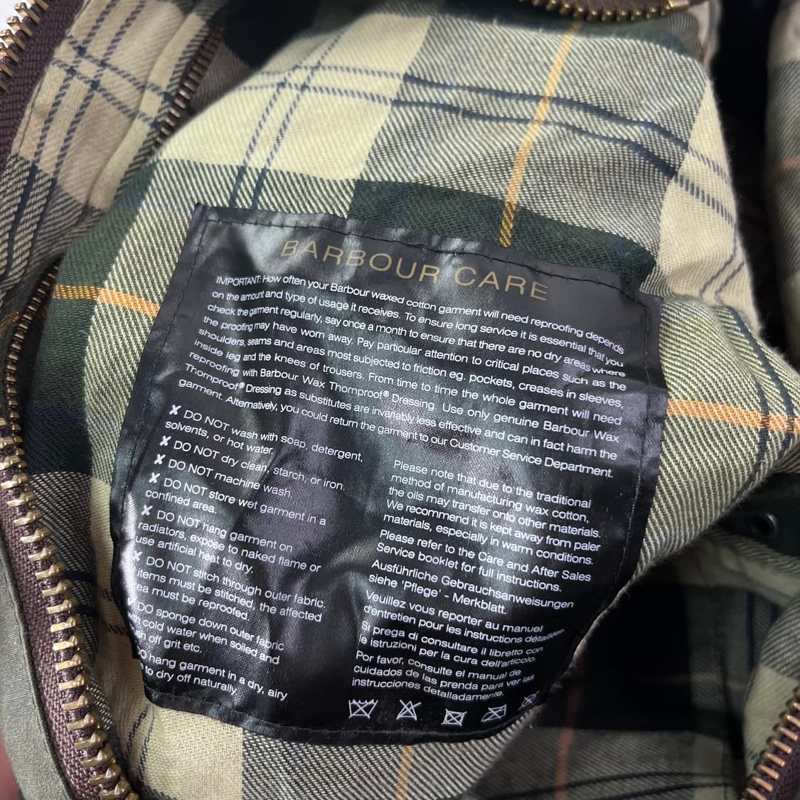 100 바버인터네셔널 뷰포트 왁싱 자켓 상품이미지4