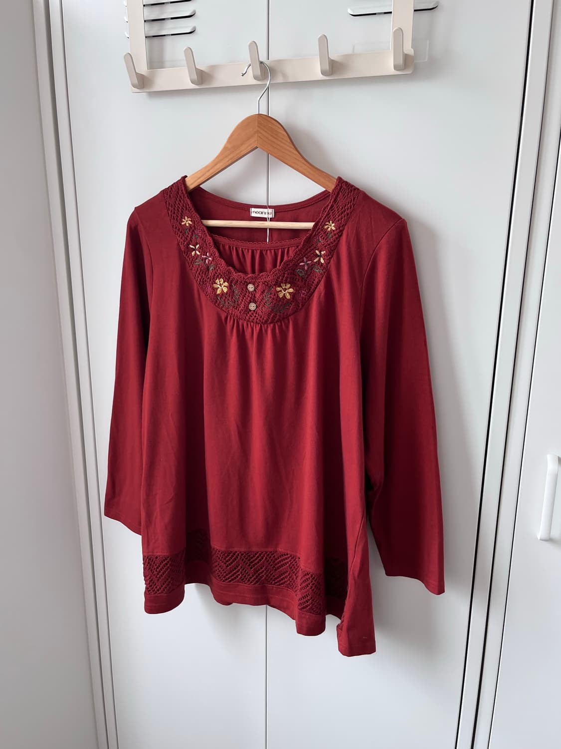 Noannu 하구미 꽃 자수 미니 원피스 상품이미지2