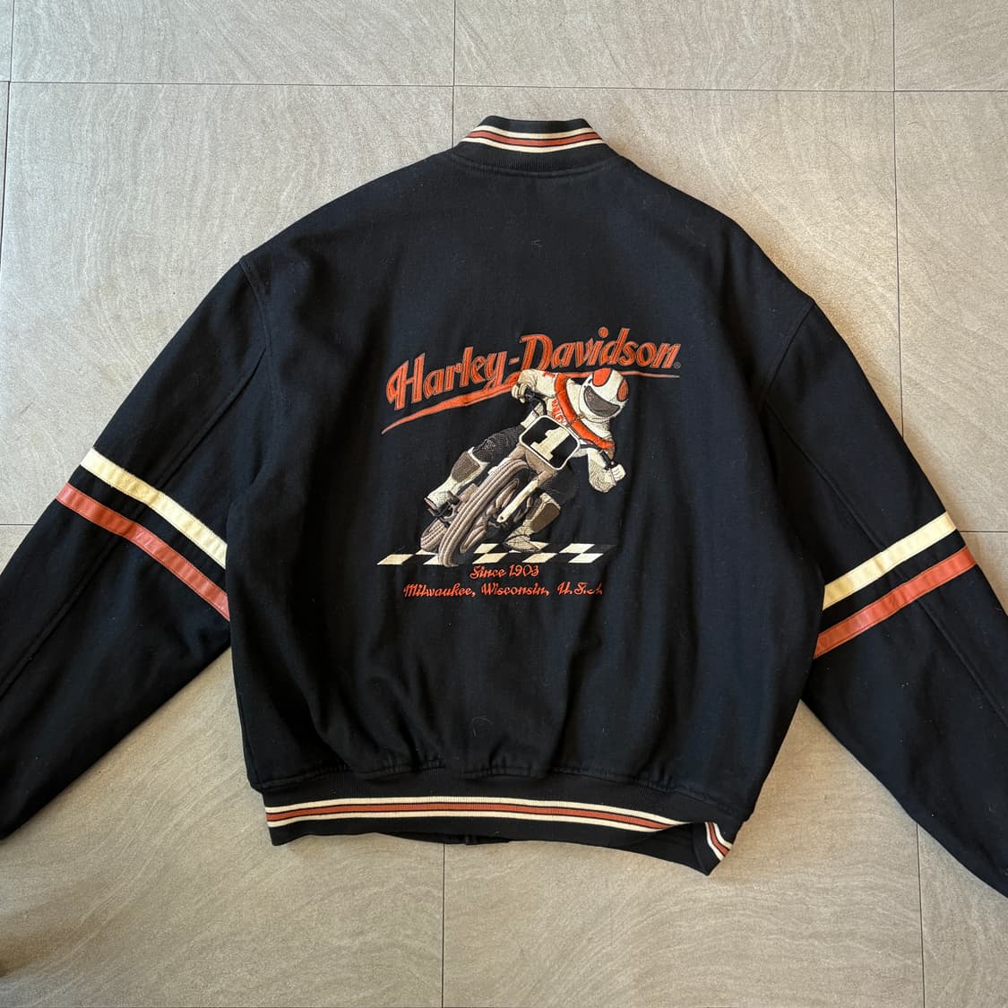 할리데이비슨 울 바시티 자켓 상품이미지7