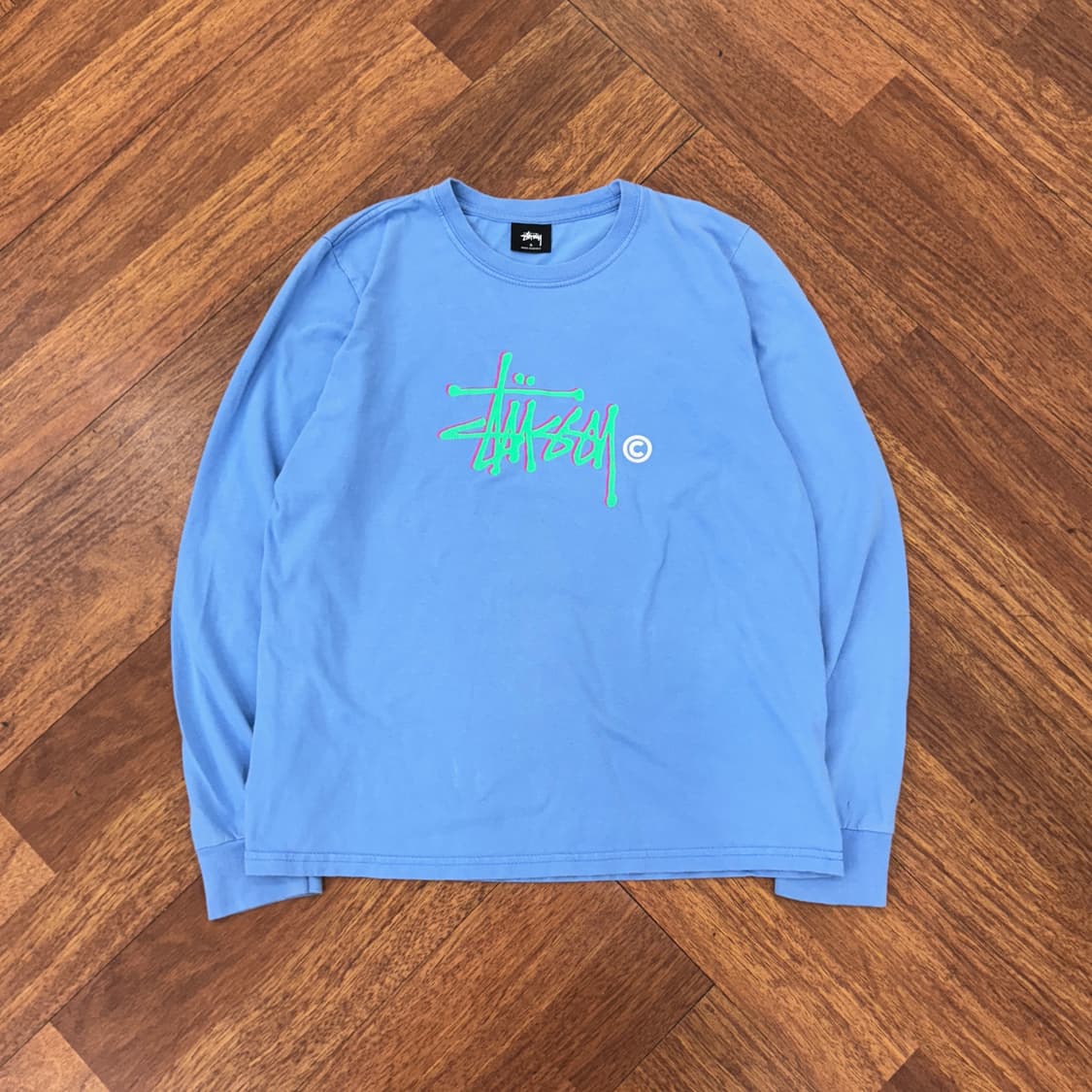 S Stussy 스투시 긴팔 라운드 티셔츠  상품이미지1