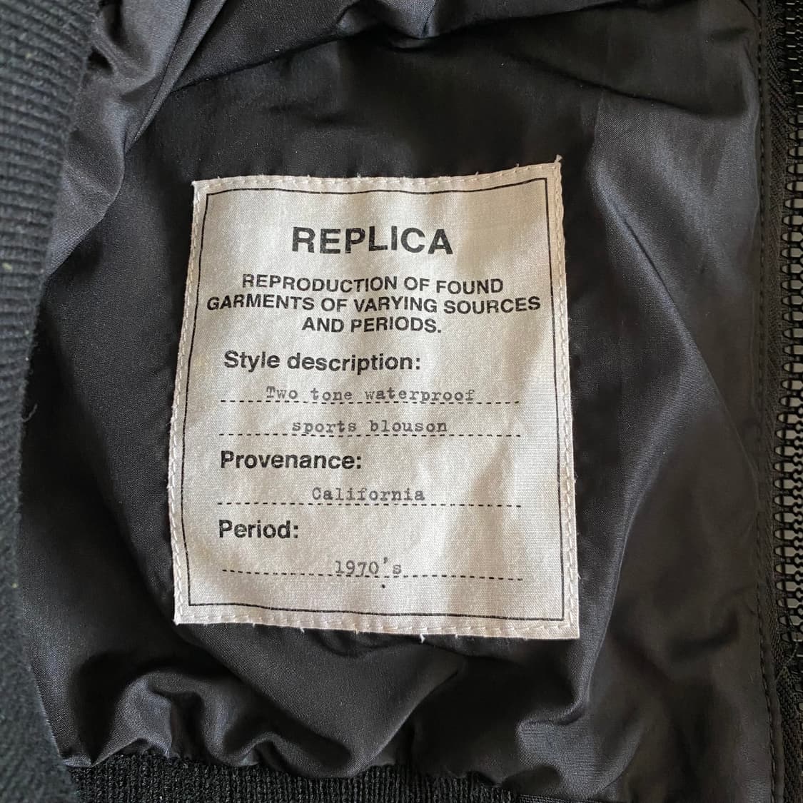 [44] 메종 마르지엘라 레플리카 스포츠 블루종 상품이미지6